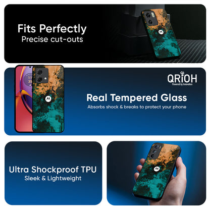 Watercolor Wave Glass Case for Motorola Edge 70 5G