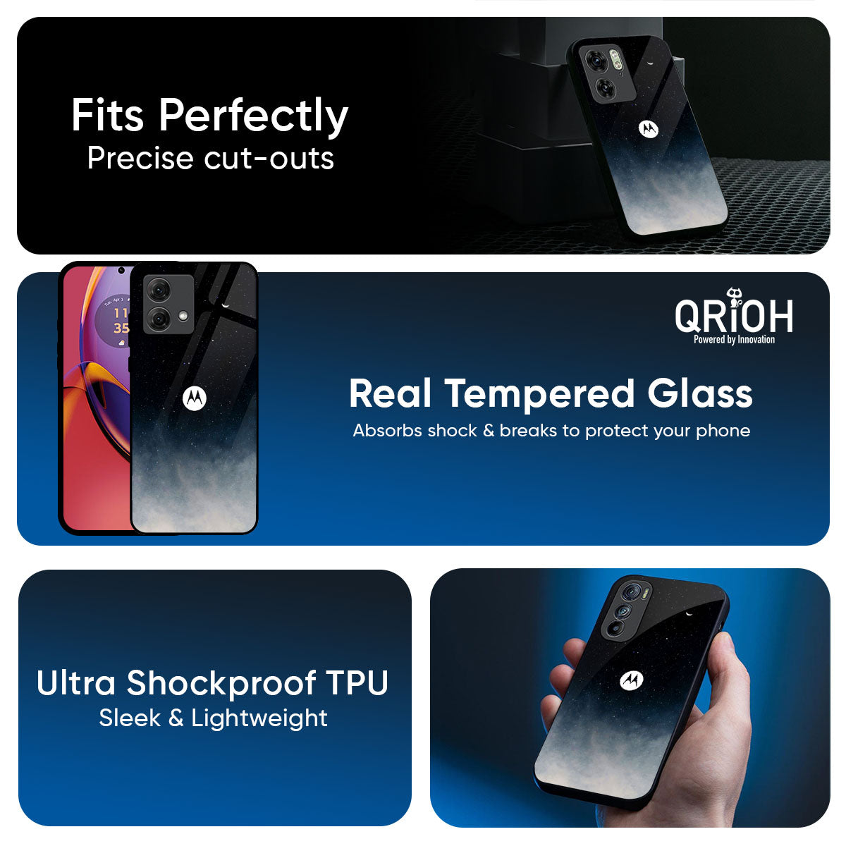 Aesthetic Sky Glass Case for Motorola Edge 60 Pro