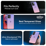 Lavender Gradient Glass Case for Motorola Edge 50 Fusion 5G