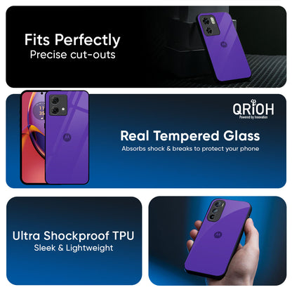 Amethyst Purple Glass Case for Motorola Edge G57 Power