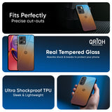 Rich Brown Glass Case for Motorola Edge 50 Fusion 5G