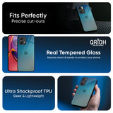 Sea Theme Gradient Glass Case for Motorola Edge 50 Fusion 5G