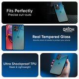 Sea Theme Gradient Glass Case for Motorola Edge 70 5G