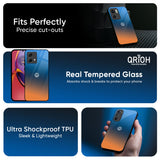 Sunset Of Ocean Glass Case for Motorola Edge 50 Fusion 5G