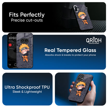 Orange Chubby Glass Case for Nothing Phone 3a
