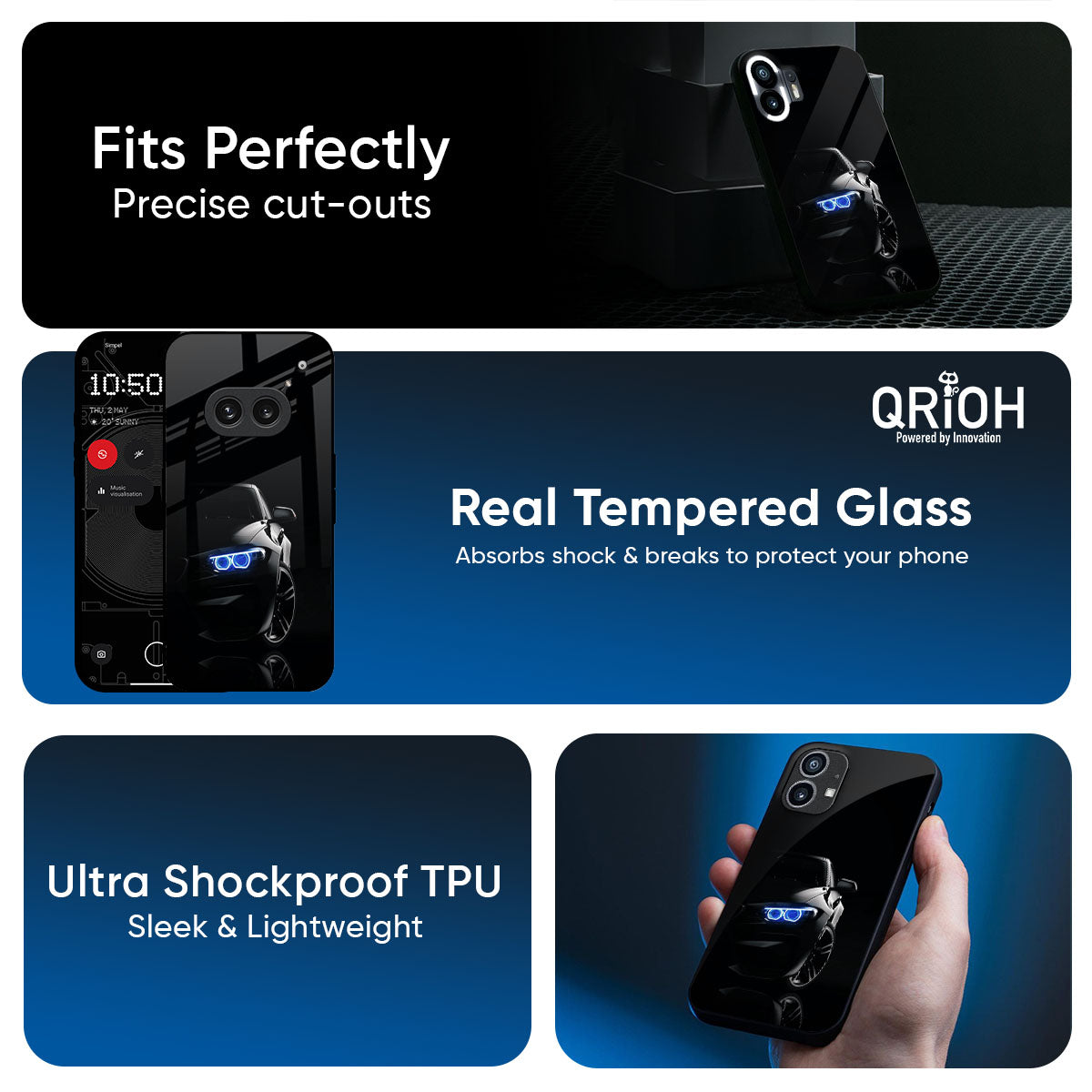 Car In Dark Glass Case for Nothing Phone 3a