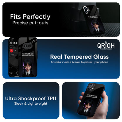 Aesthetic Digital Art Glass Case for Nothing Phone 4a 5G