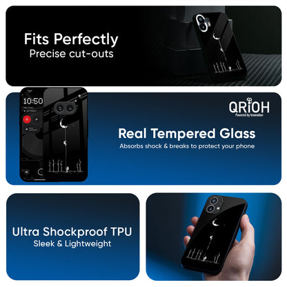 Catch the Moon Glass Case for Nothing Phone 3a Pro
