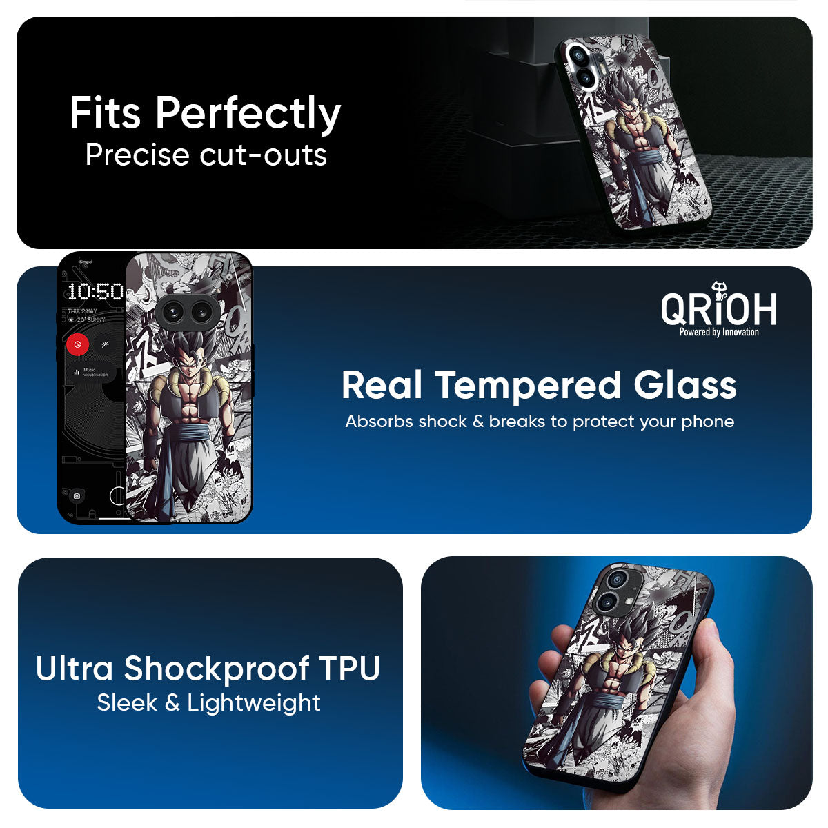 Dragon Anime Art Glass Case for Nothing Phone 3a