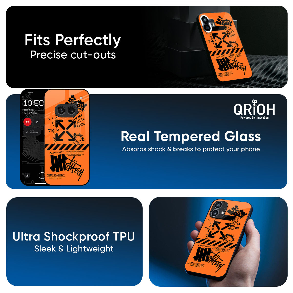 Anti Social Club Glass Case for Nothing Phone 3a