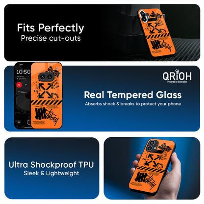 Anti Social Club Glass Case for Nothing Phone 3a Pro