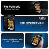 Danger Signs Glass Case for Nothing Phone 3a Pro