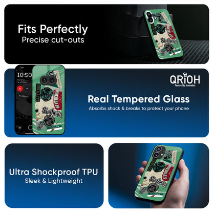 Slytherin Glass Case for Nothing Phone 4a 5G