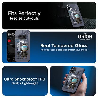 Space Travel Glass Case for Nothing Phone 4a 5G