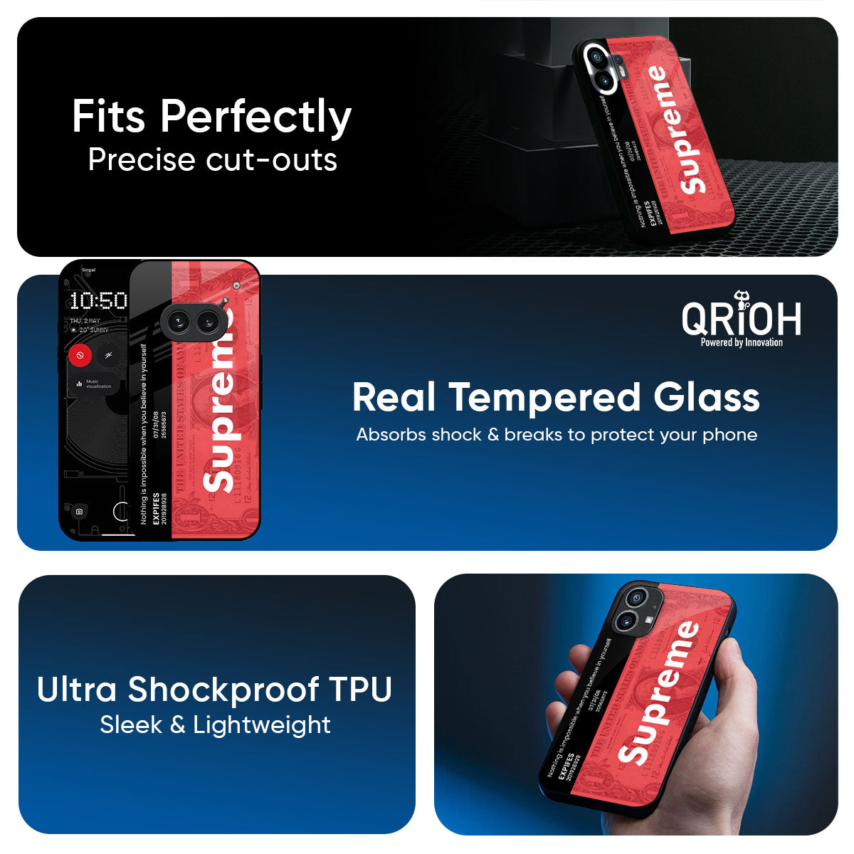 Supreme Ticket Glass Case for Nothing Phone 3a Pro