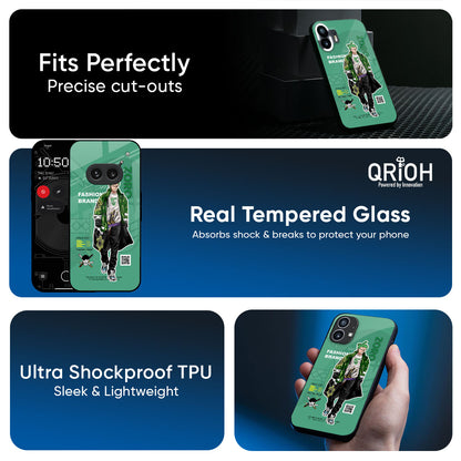 Zoro Bape Glass Case for Nothing Phone 3a