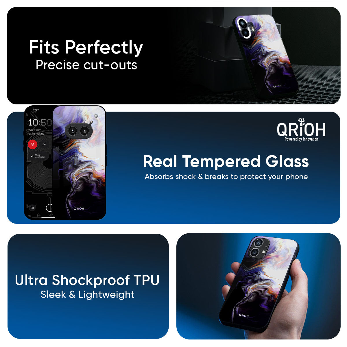 Enigma Smoke Glass Case for Nothing Phone 3a