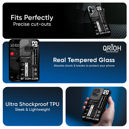 Futuristic Art Glass Case for Nothing Phone 3a