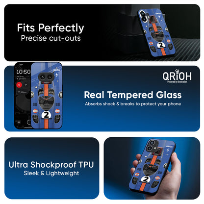 Car Adiction Glass Case for Nothing Phone 3a