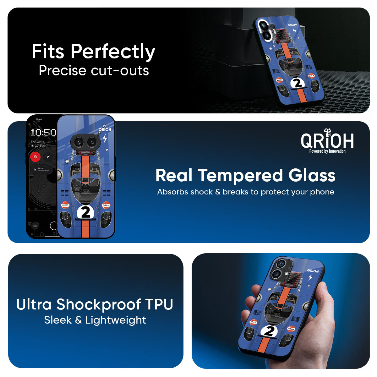 Car Adiction Glass Case for Nothing CMF Phone 2 Pro