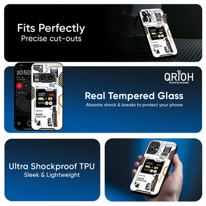 Tech Display Glass Case for Nothing Phone 3a