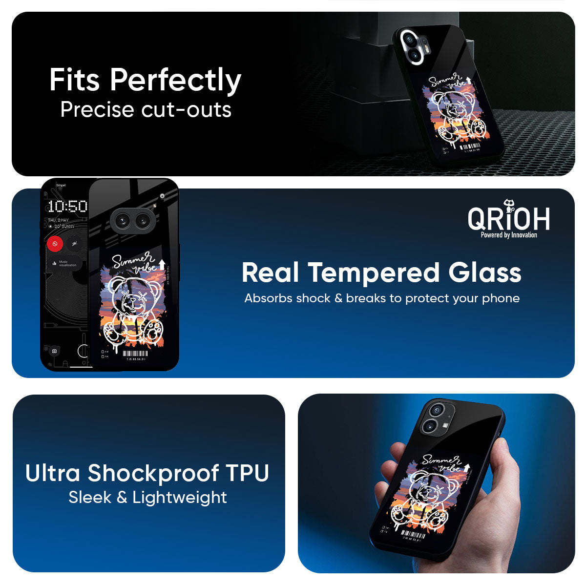 Summer Vibe Glass Case for Nothing CMF Phone 2 Pro