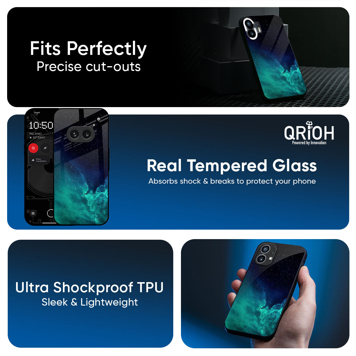 Winter Sky Zone Glass Case For Nothing Phone 3a