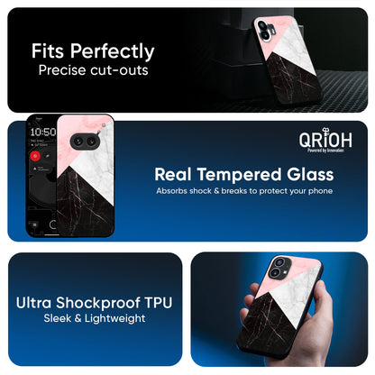 Marble Collage Art Glass Case For Nothing CMF Phone 2 Pro