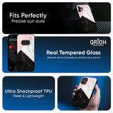 Marble Collage Art Glass Case For Nothing Phone 4a 5G