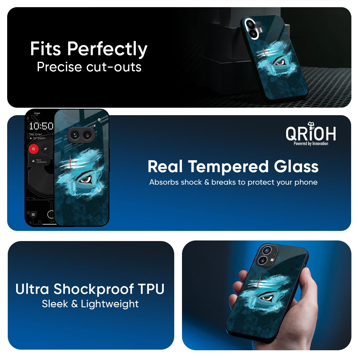Power Of Trinetra Glass Case For Nothing Phone 4a 5G