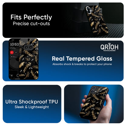 Autumn Leaves Glass Case for Nothing Phone 4a Pro 5G