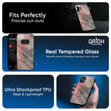 Pink And Grey Marble Glass Case For Nothing Phone 3a Pro