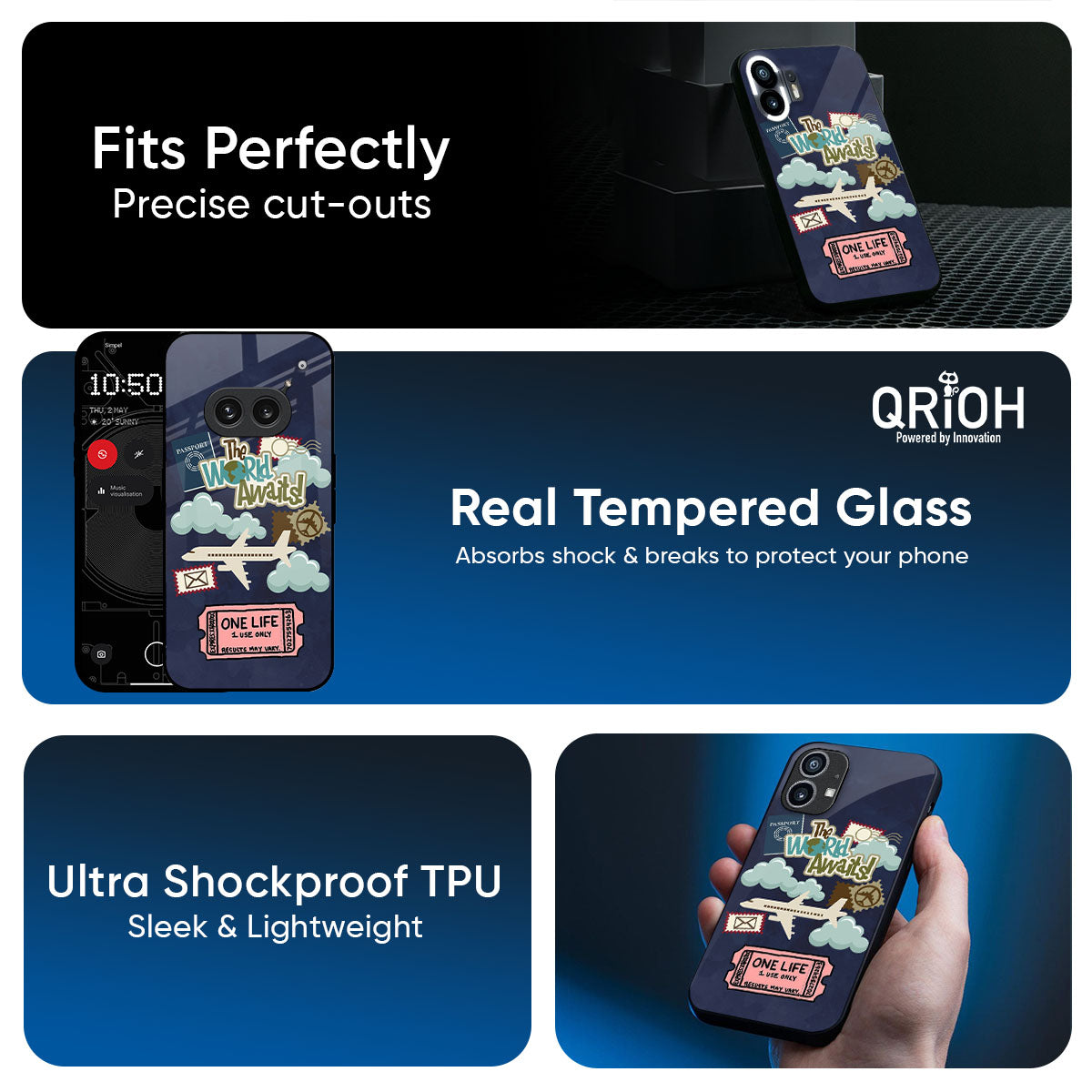 Tour The World Glass Case For Nothing Phone 4a Pro 5G