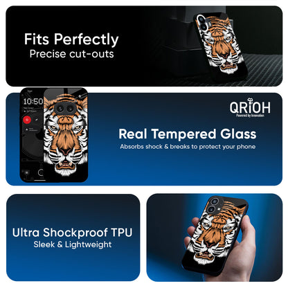Angry Tiger Glass Case For Nothing Phone 4a 5G