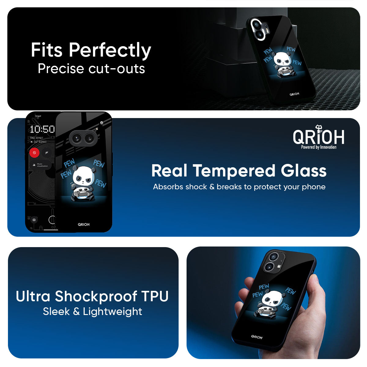 Pew Pew Glass Case for Nothing Phone 3a