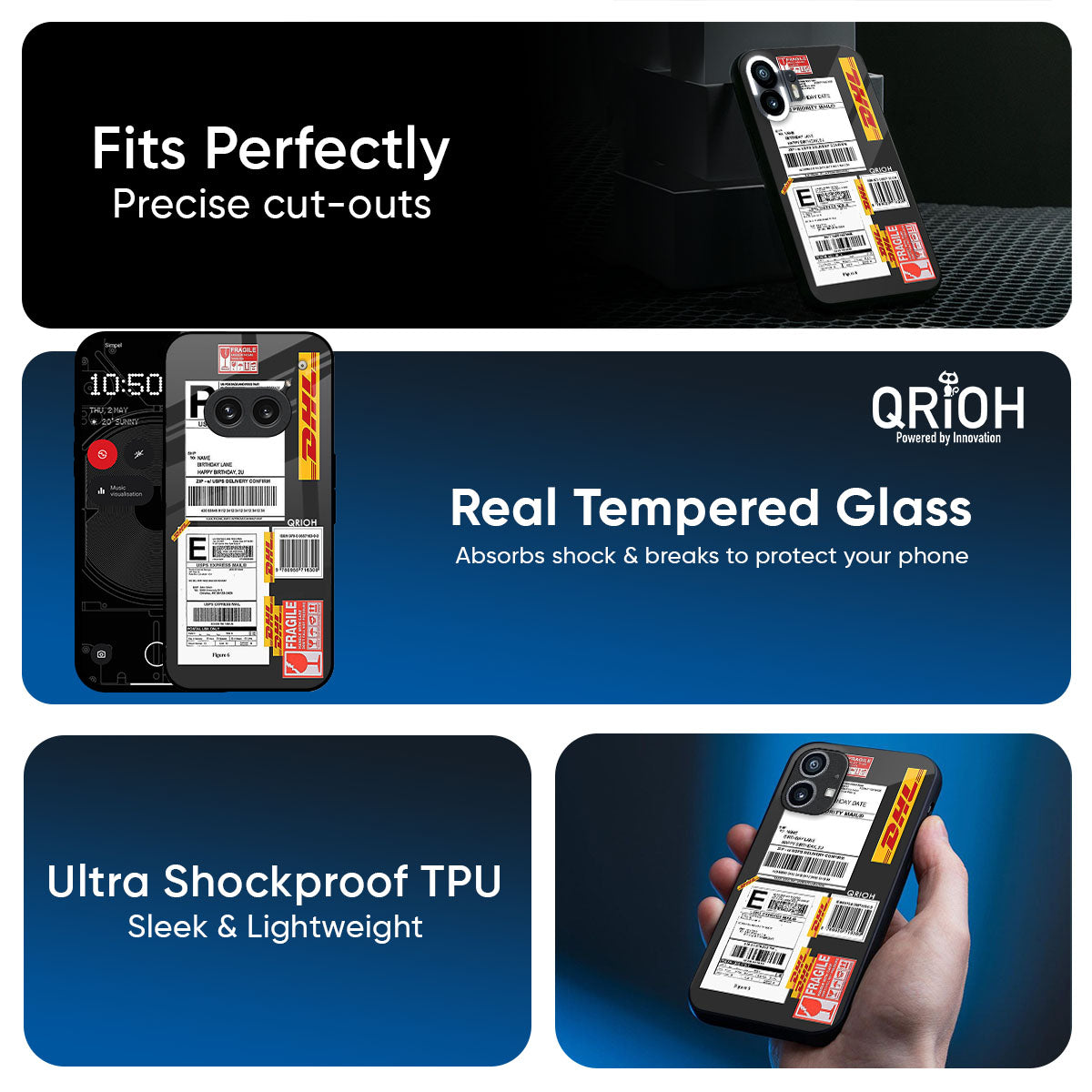 Cool Barcode Label Glass Case For Nothing CMF Phone 2 Pro