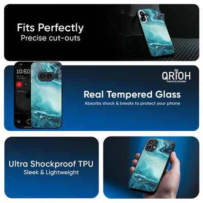 Sea Water Glass Case for Nothing Phone 4a 5G