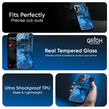Gold Sprinkle Glass Case for Nothing Phone 3a Pro