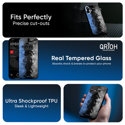 Dark Grunge Glass Case for Nothing Phone 3a