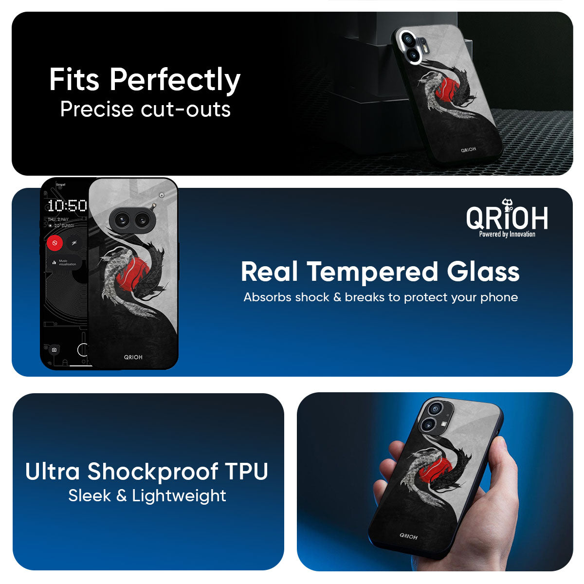 Japanese Art Glass Case for Nothing Phone 3a