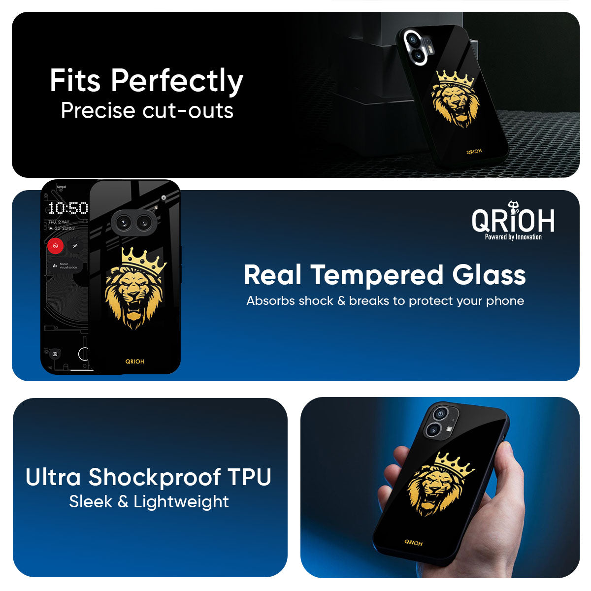 Lion The King Glass Case for Nothing Phone 3a