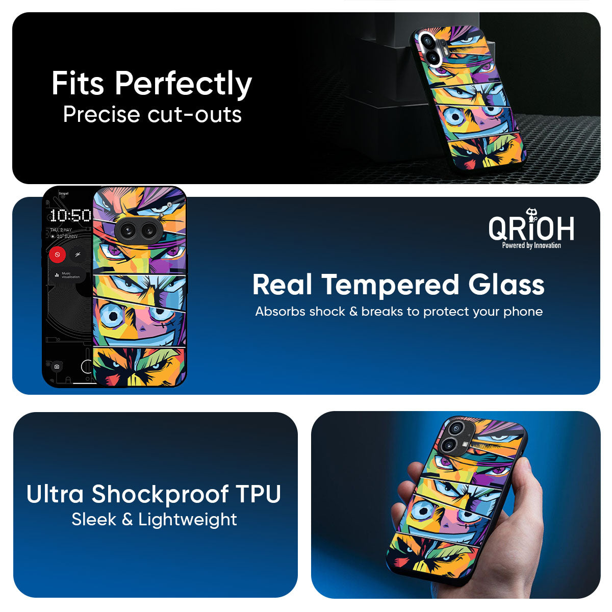 Anime Legends Glass Case for Nothing Phone 4a 5G