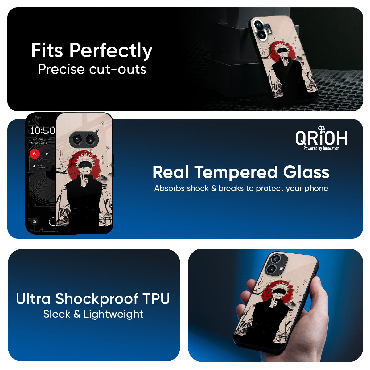 Manga Series Glass Case for Nothing Phone 3a