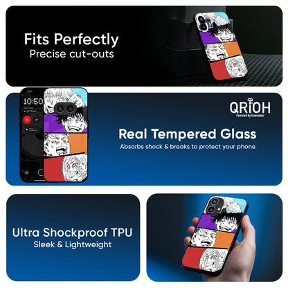 Anime Sketch Glass Case for Nothing Phone 3a
