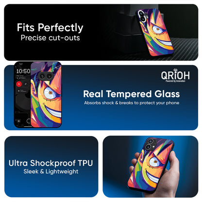 Monkey Wpap Pop Art Glass Case for Nothing Phone 3a