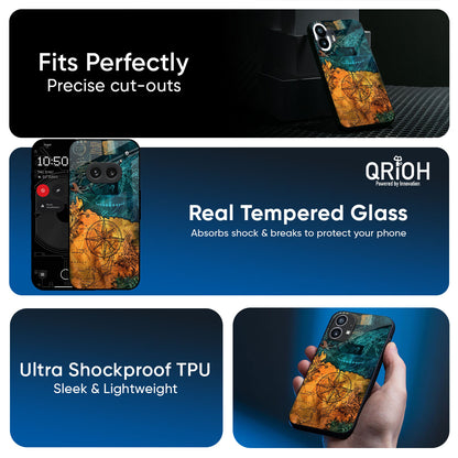 Architecture Map Glass Case for Nothing Phone 4a Pro 5G