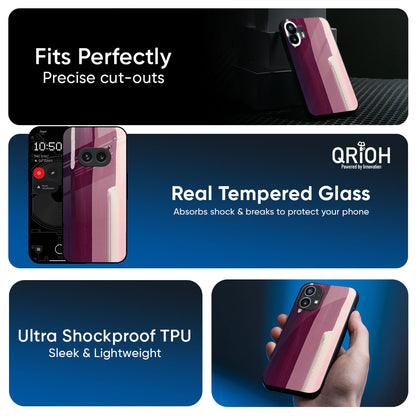 Brush Stroke Art Glass Case for Nothing Phone 3a