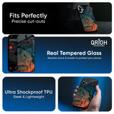 Geographical Map Glass Case for Nothing Phone 4a Pro 5G