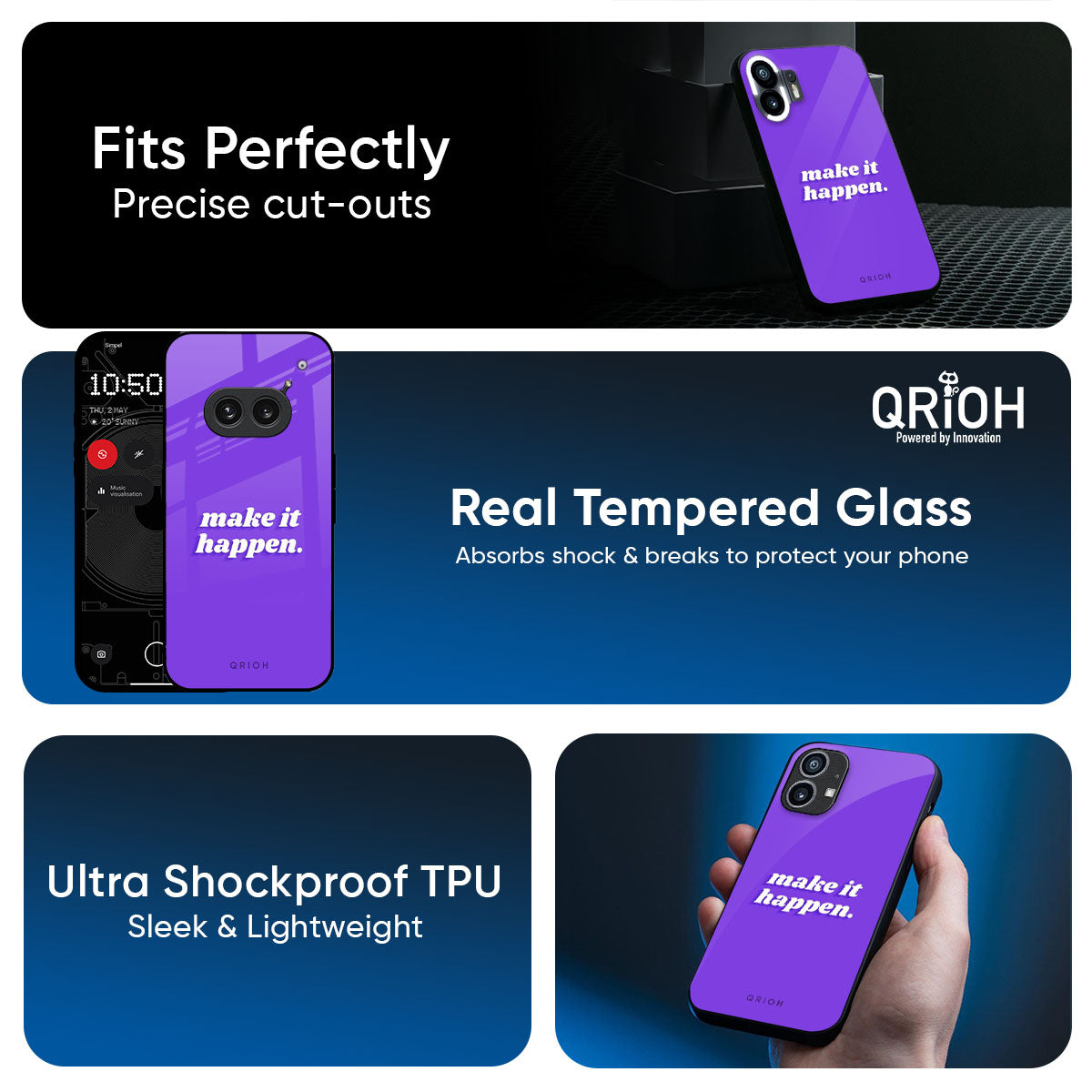Make it Happen Glass Case for Nothing Phone 4a Pro 5G