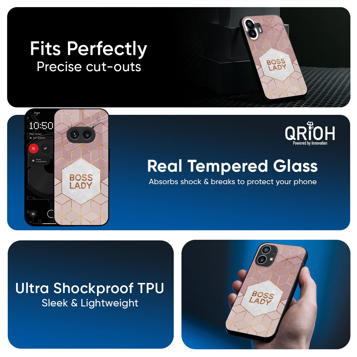 Boss Lady Glass Case for Nothing Phone 3a